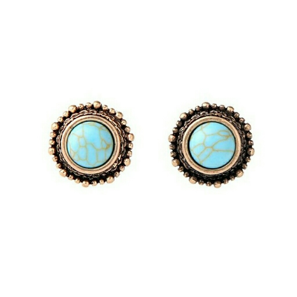 🔥2 FOR $12!🔥🌼 Turquoise Stud Earrings 🌼